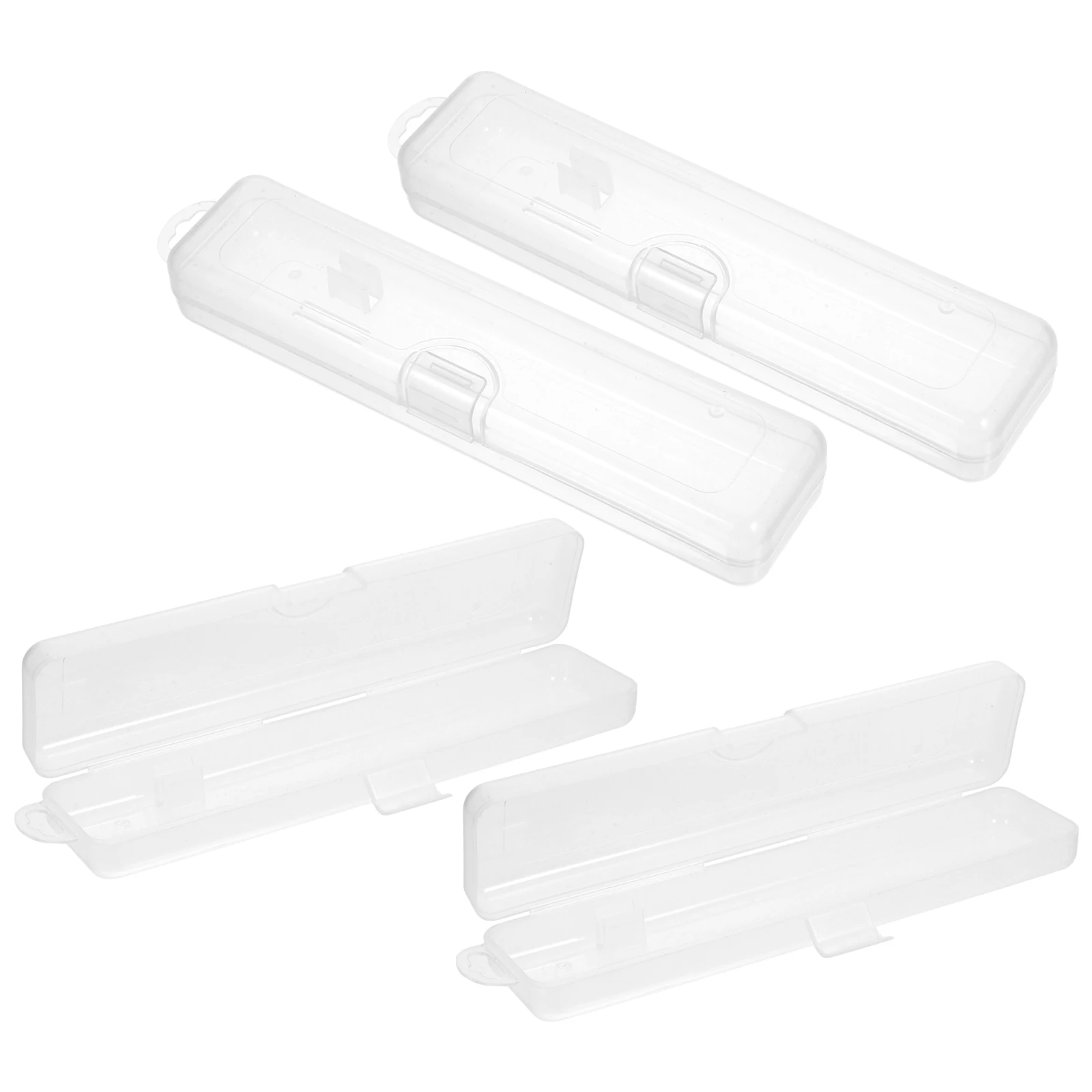 4 Pcs Box Toothbrush Portable Travel Container Plastic Storage Organizer For Toothpaste Dental Hygiene