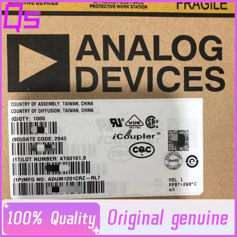 Nieuwe originele ADUM1201CRZ SOIC-8 ADUM1201CR Dual Channel digitale isolator ADI echt