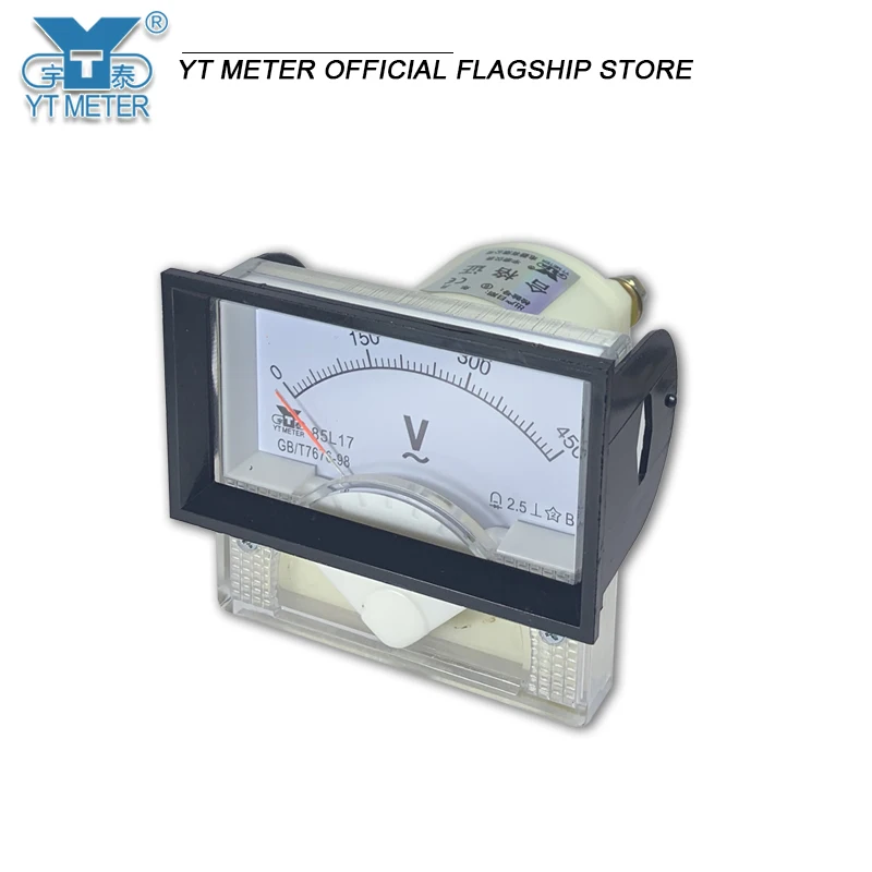 85L17 AC pointer voltmeter 5V 10V 15V 20V 30V 50V 100V 150V 250V 300V 450V 500V 600V black frame measuring home circuit