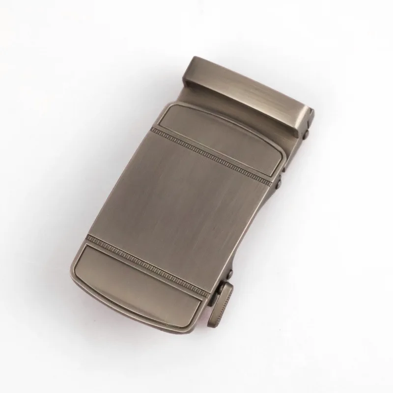 Men's New Automatic Buckle Casual Geometric Pattern Belt Accessories Business Alloy Buckles Wholesale 3.5cm