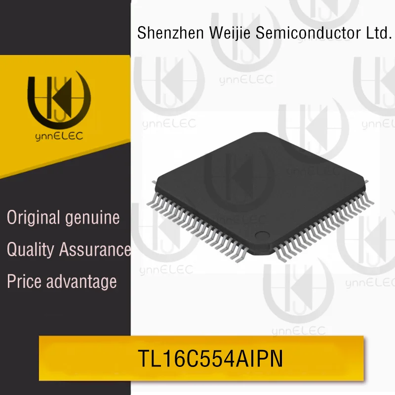 

Original TL16C554AIPN Quad UART IC | 1.5Mbps | 16-byte FIFO | LQFP-80