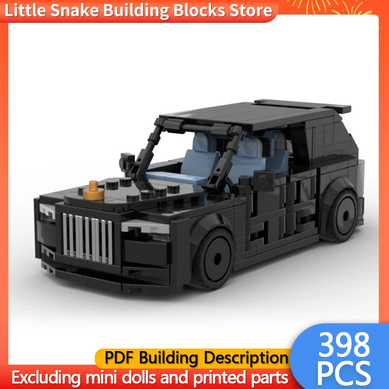 City Car Model MOC Building Bricks Luxury Sport Utility Vehicle Modular Technology Gifts Holiday Assemble Children Toys Suit
