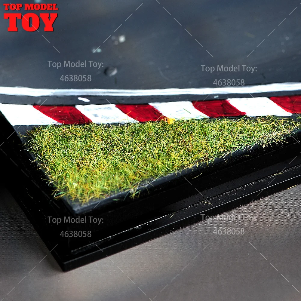 20.2X10.5X8.9cm Racing Track/Road Platform with Glass Scene Model Suitable For 1/64 and 1/43 Car Miniature Diorama Figure