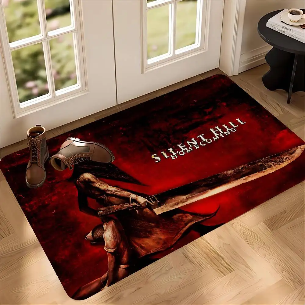 Horror Game S-Silent H-Hill Entrance Door Mat Nordic Style Home Doormat Bathroom-Toilet Mats Bedroom Hotel Decor Mat