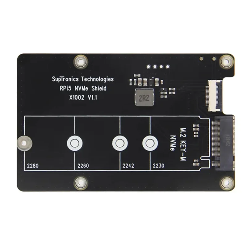 رائعة-X1002 لراسبيري بي 5 Pcie إلى M.2 Nvme SSD لوح تمديد ل 2280 2260 2242 2230 NVME SSD