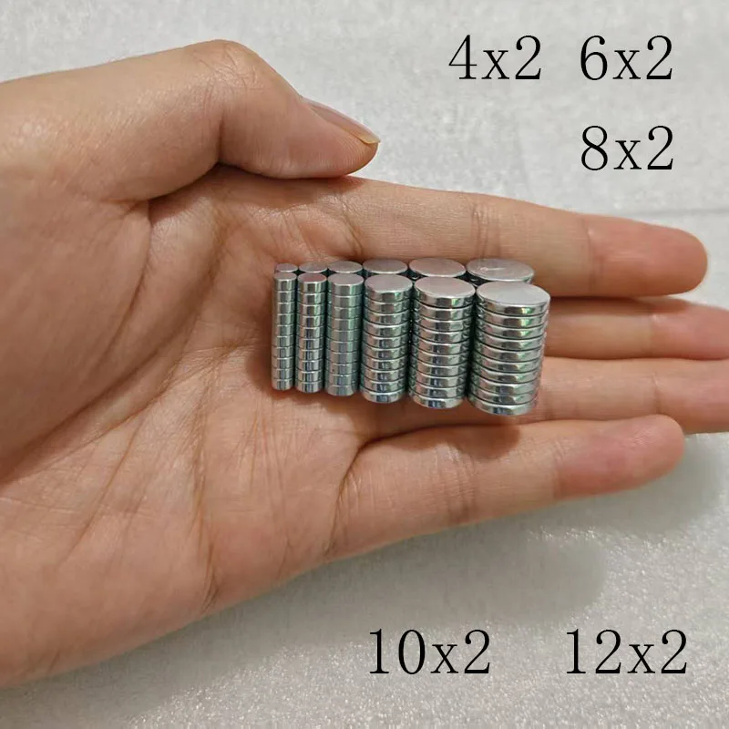 150pcs/Lot 10x2 Super Strong Round Neodymium Magnet Powerful Magnets N35 Permanent Magnetic NdfeB Refrigerator Magnet 5x1 10x1
