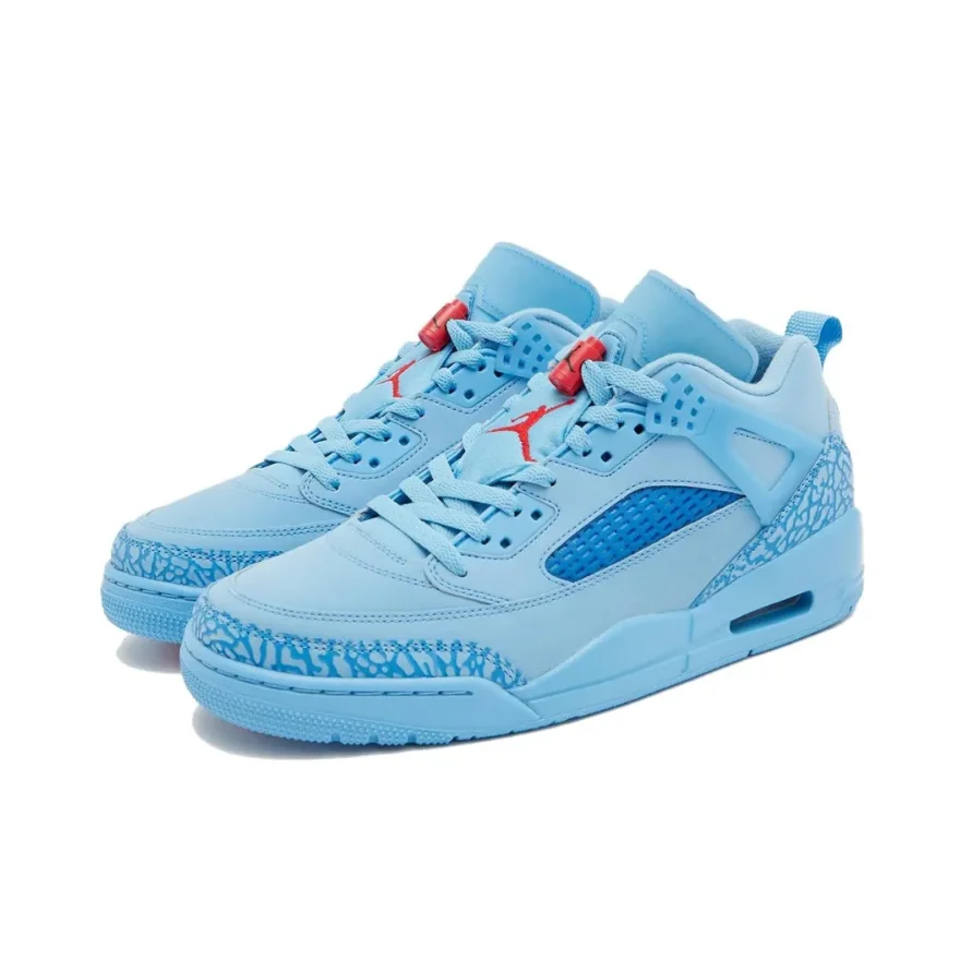 Nike Jordan Spizike Low Comfortable Wearable Basketball Shoes Classic Retro Trend Basketball Shoes Blue image 3