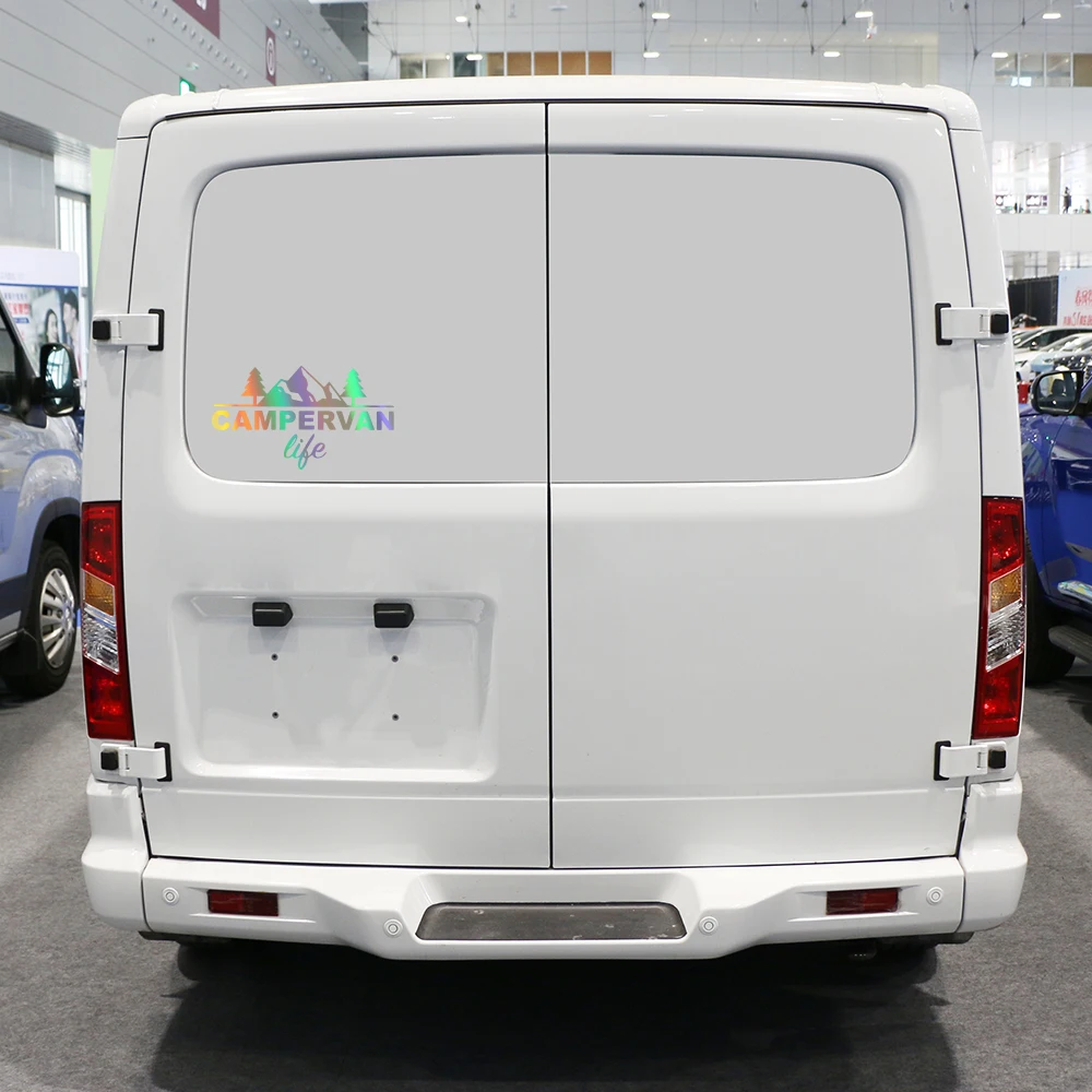 أحجام مختلفة شاحنة التخييم نمط الحياة ملصق حائط من الفينيل سيارة ملصق مقاوم للماء السيارات الديكور على مصد جسم السيارة النافذة الخلفية الكمبيوتر المحمول #4