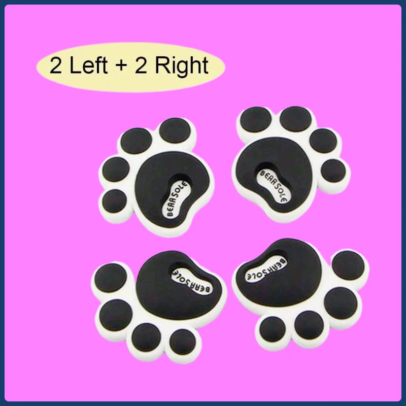 

Края двери автомобиля, защита от столкновений, наклейки с мультяшными следами, силиконовые боковые защитные наклейки, защита бампера