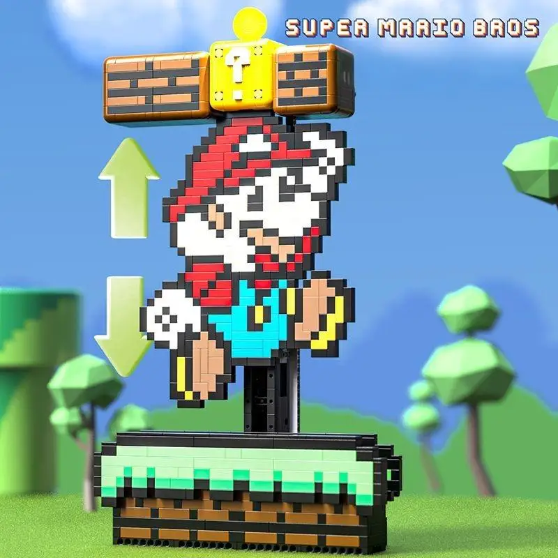 

Adventure Plumber Figure Building Blocks Kit, 3D Model Bricks with Interactive Elements, Creative STEM Toy for Fans & Collectors