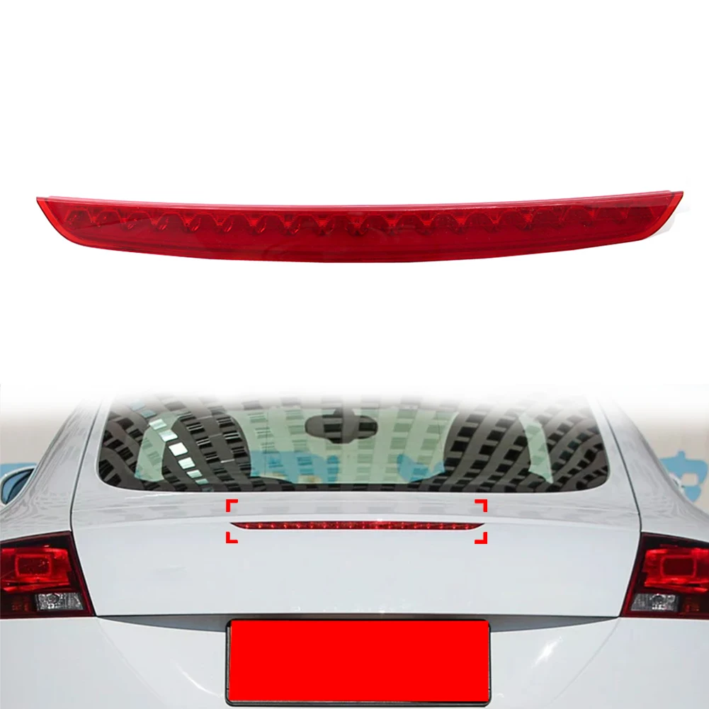 1Pc ABS Red Auto High Level Rear Third Brake Light 8J0945097 For Audi TT 2007-2014 TTS TTRS