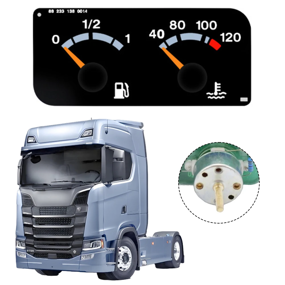 

Car Maintenance Oil Level Gauge Automotive Gauge 12-24V Gauge ABS Metal Construction Black Red Color For SCANIA