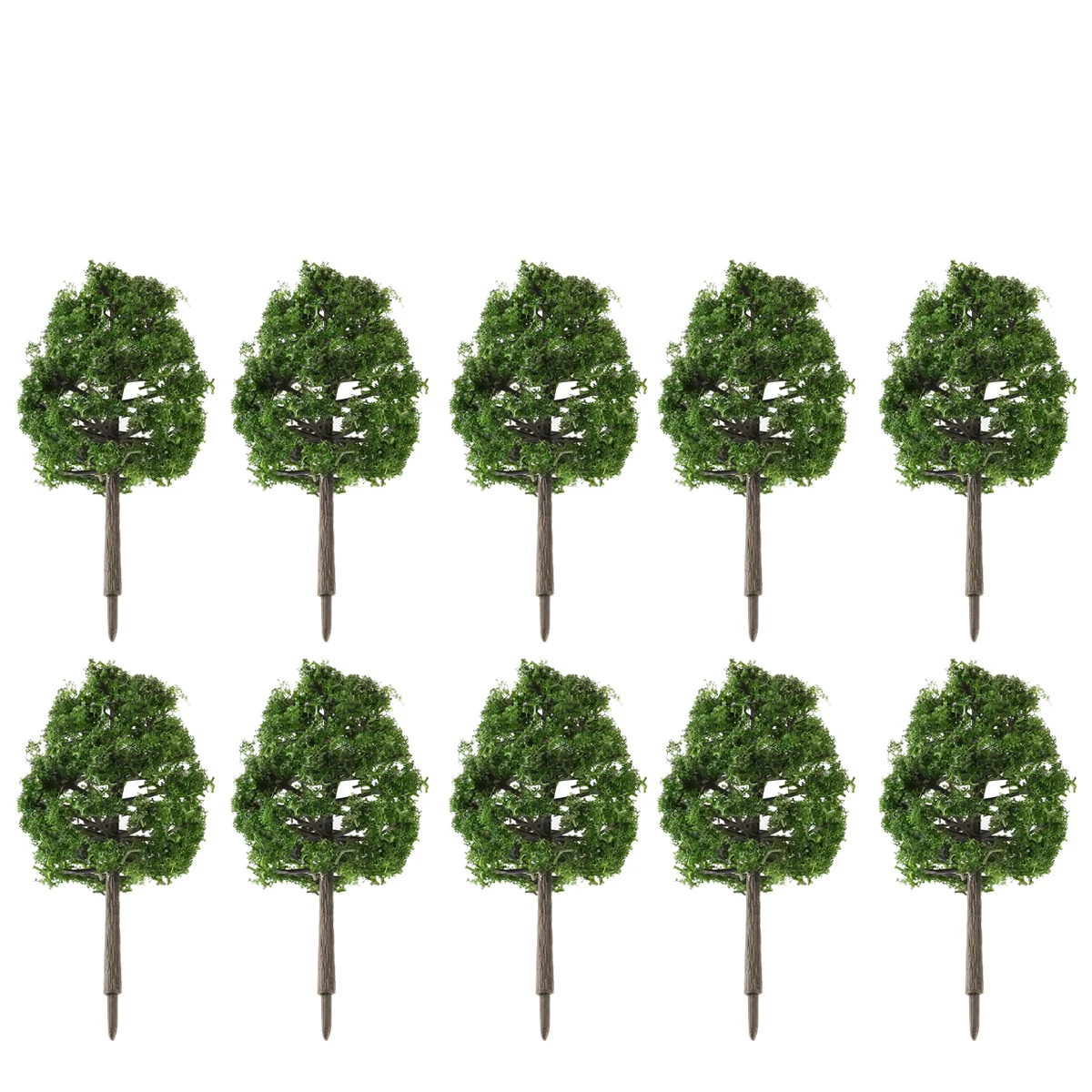 Winomo 20 piezas 9cm paisaje modelo árbol de simulación (verde oscuro) modelo arquitectónico árbol modelo verde