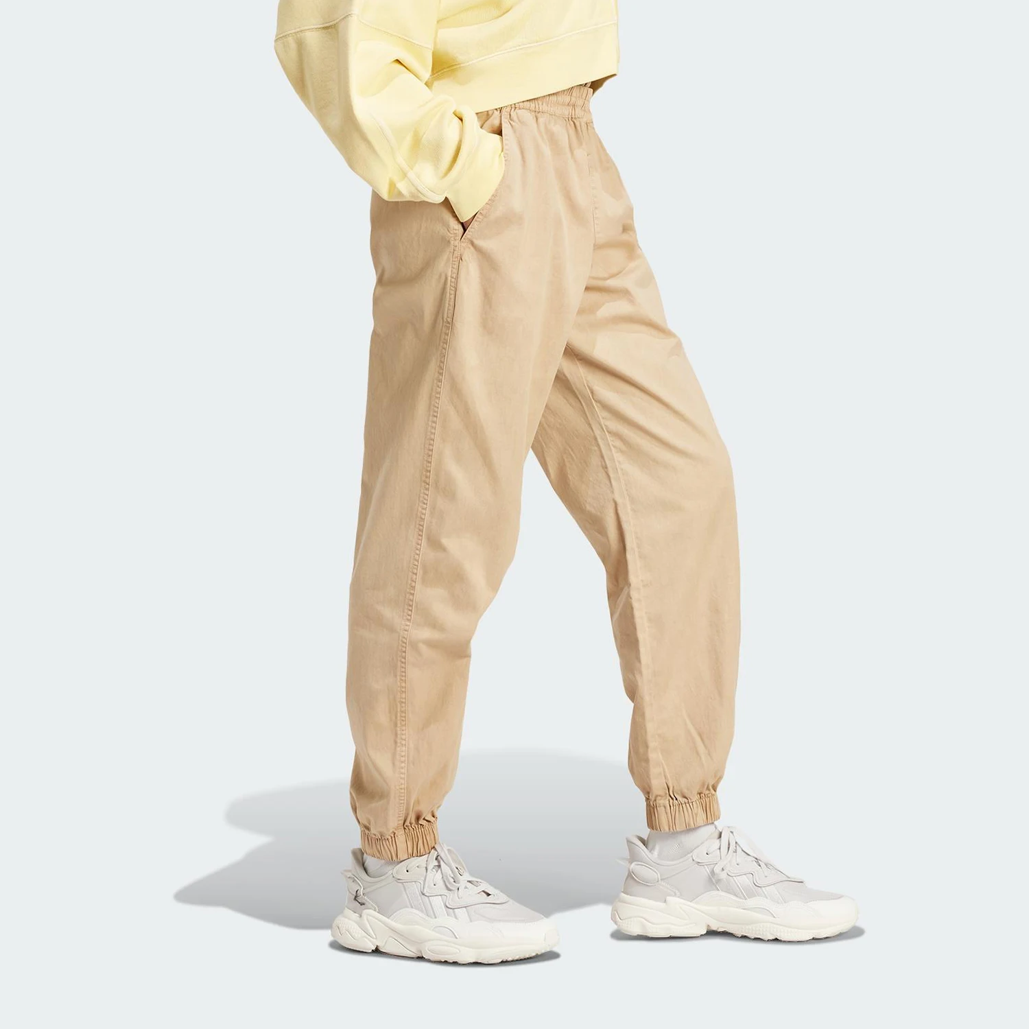 Adidas genuine clover women's retro casual woven leg tied pants IR6028