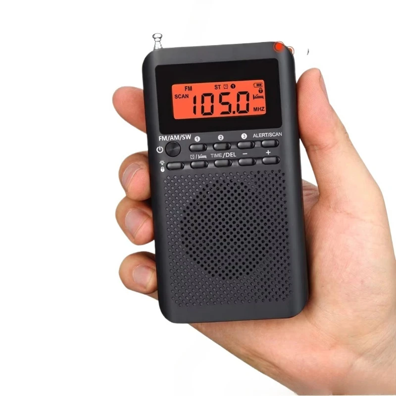 RD218 Portable Handheld Radio FM/AM/SW Tri-Band High Sensitivity