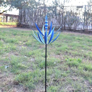 Harlow Windmetall Windmühle 3d Mahlen Mahlskulptur Kinetik Metall Wind Sonnenkinder und Gartendekoration 8 Hauptverkaufskatavent Jardim - №3