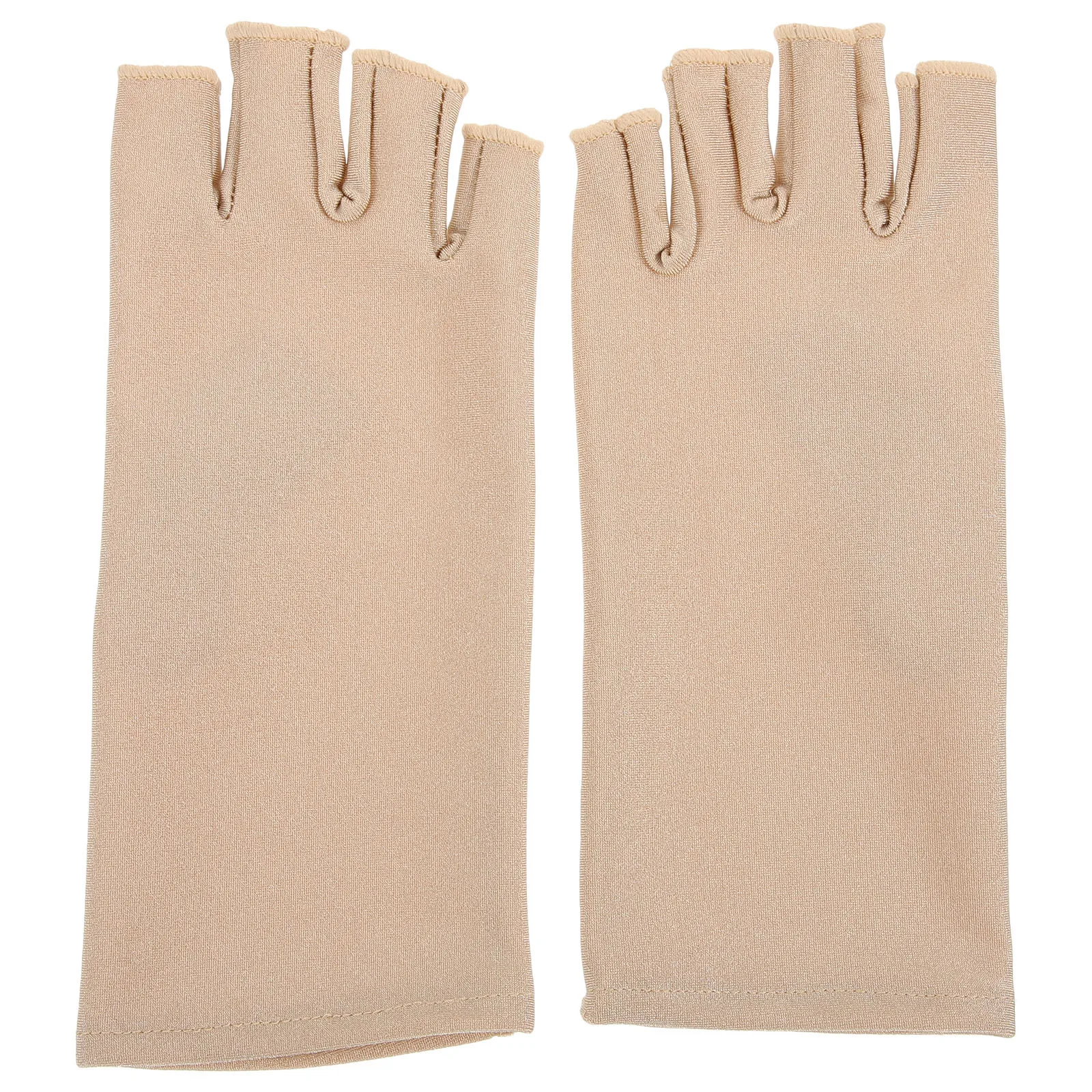 

1Pair Half Finger Gloves Women Uv Protection Fingerless Gloves Stretchy Lightweight for Driving Biking Outdoor Activities