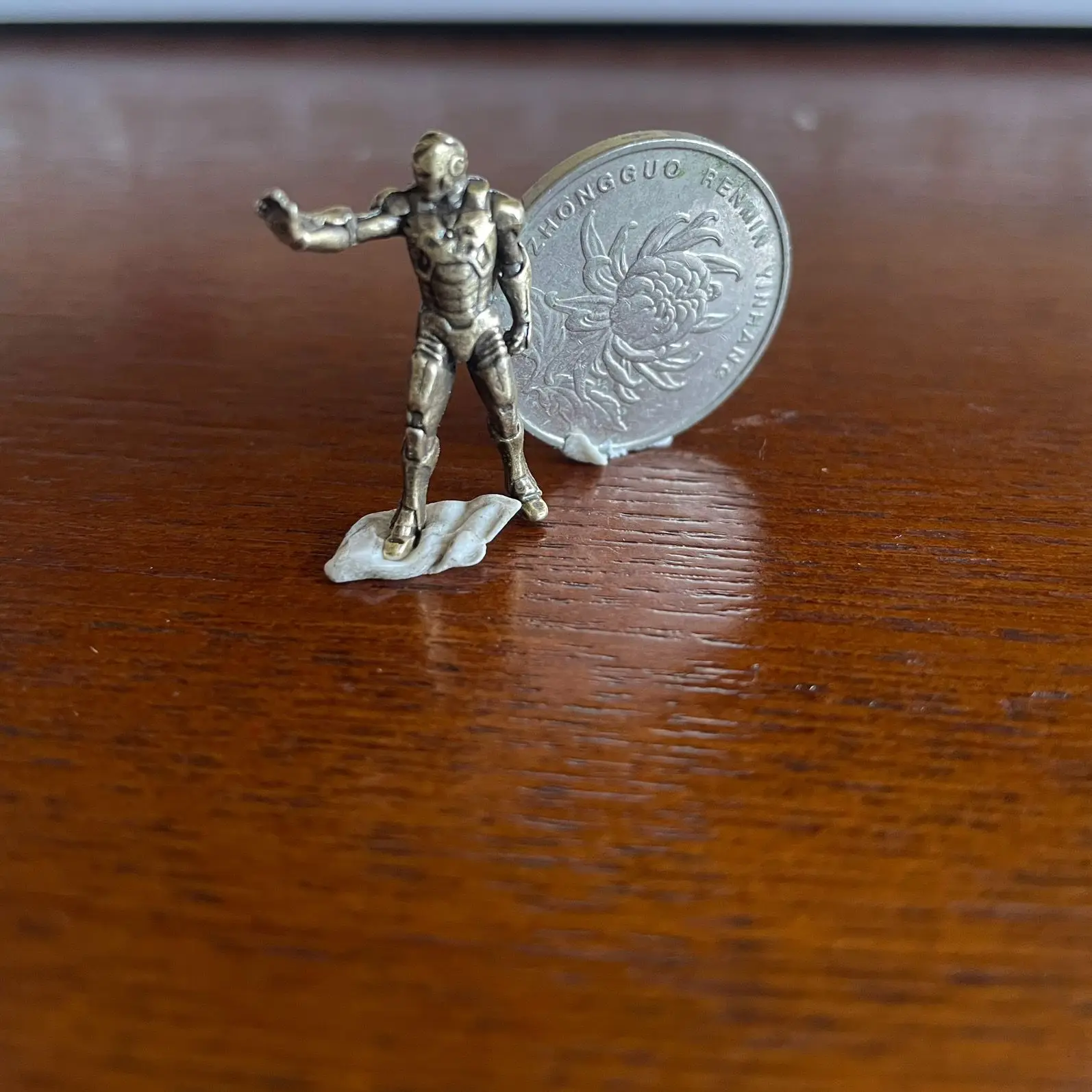 

Brass Ornament Iron Man Toy Marvel Avengers Mini Sandbox Figurine Exquisite Doll Collection Model Cos Home Decoration In Stock