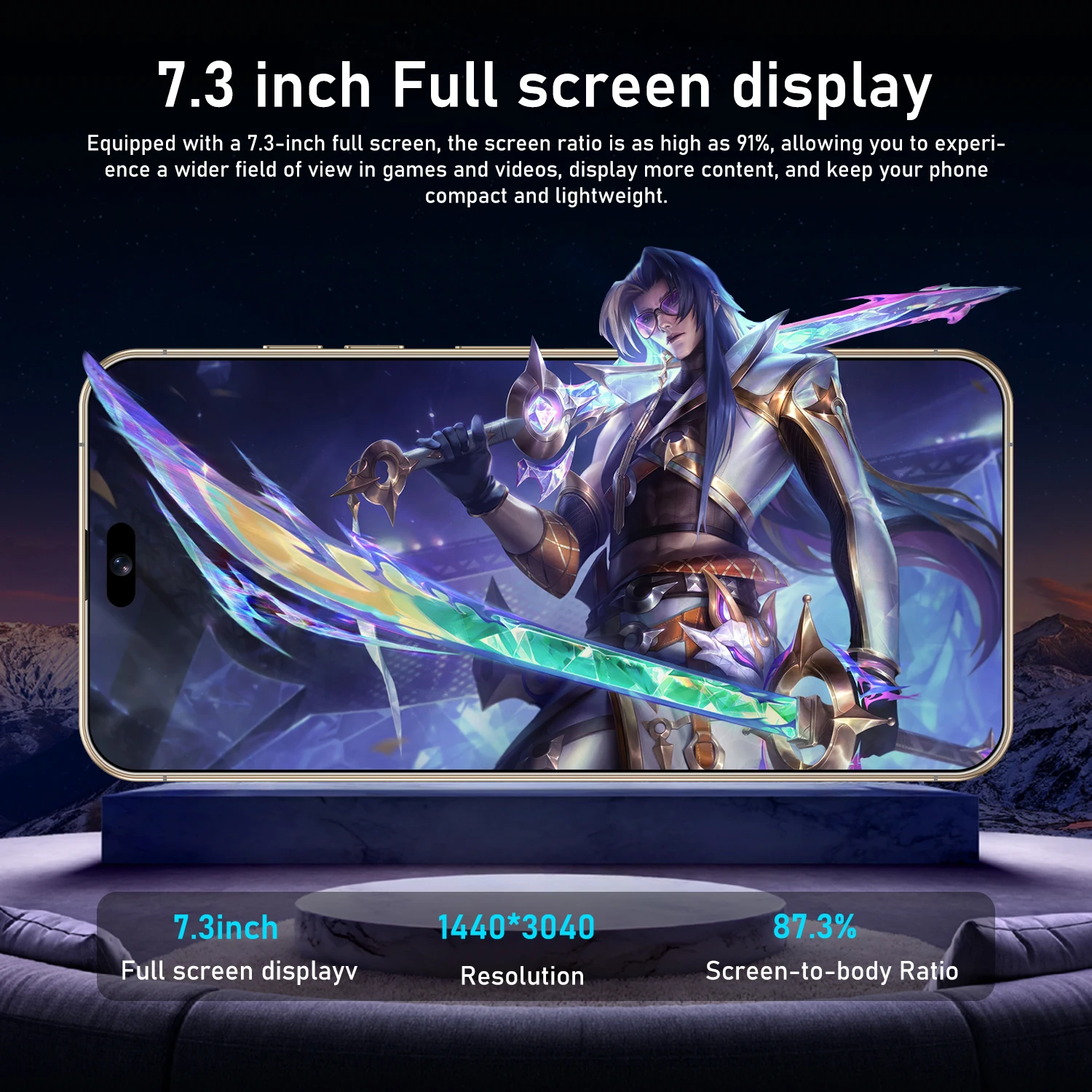 2026 NOWY tablet i16 pro max ultra 7,3 cala HD 4K Android 13 16GB+1TB Bateria 8000mAh 4G 5G Dual Sim WiFi GPS Google Tab