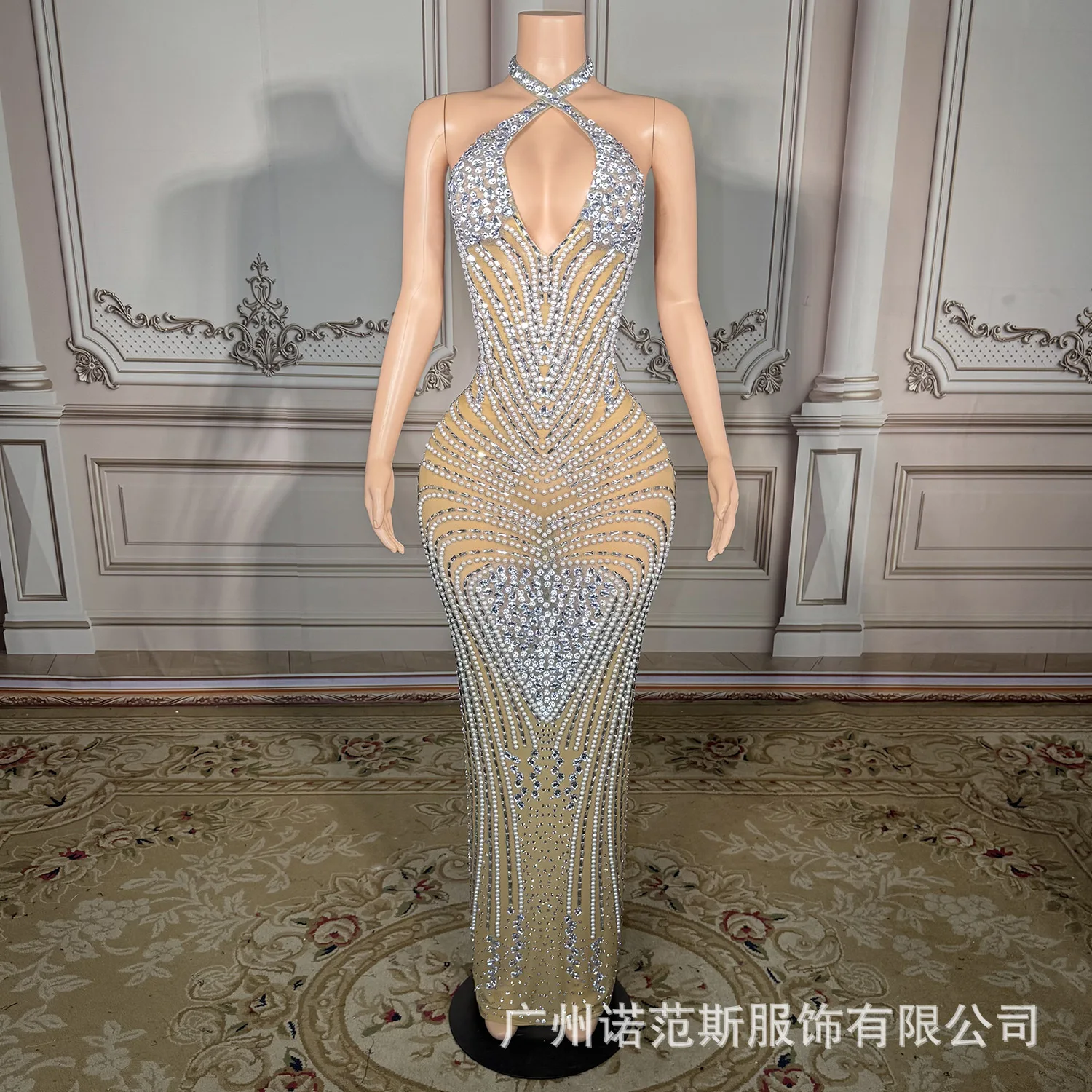 

Высококачественное экстравагантное сексуальное платье с перекрестными бретельками и разрезом на шее, коктейльное платье, вечернее платье для дня рождения, помолвки, банкета