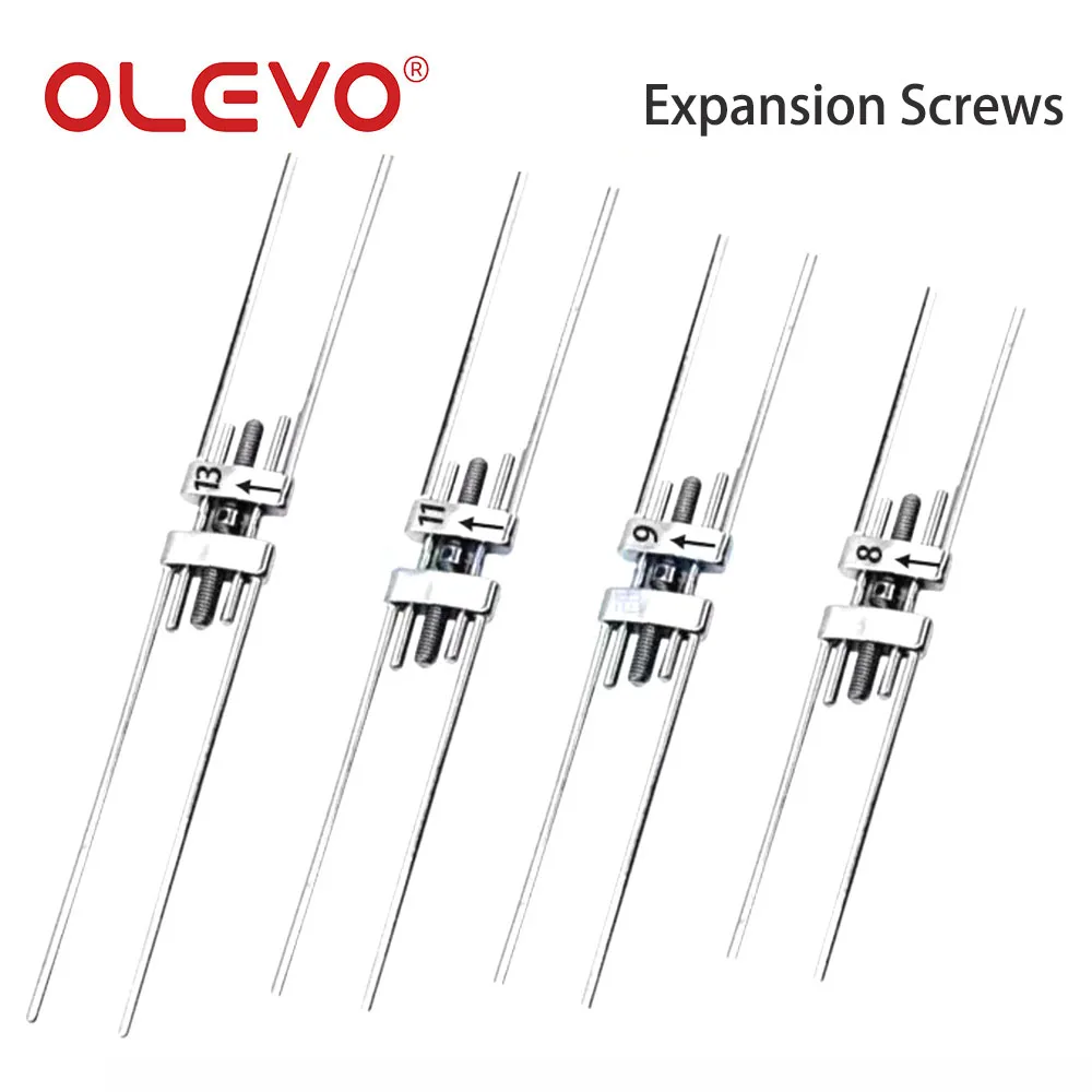 Olevo 1 Pc Tandheelkundige Expansie Schroef Orthodontische Snelle Palatale Expander Voor Frame Type Roestvrij Staal 8/9/11/13Mm Tandheelkunde Gereedschap