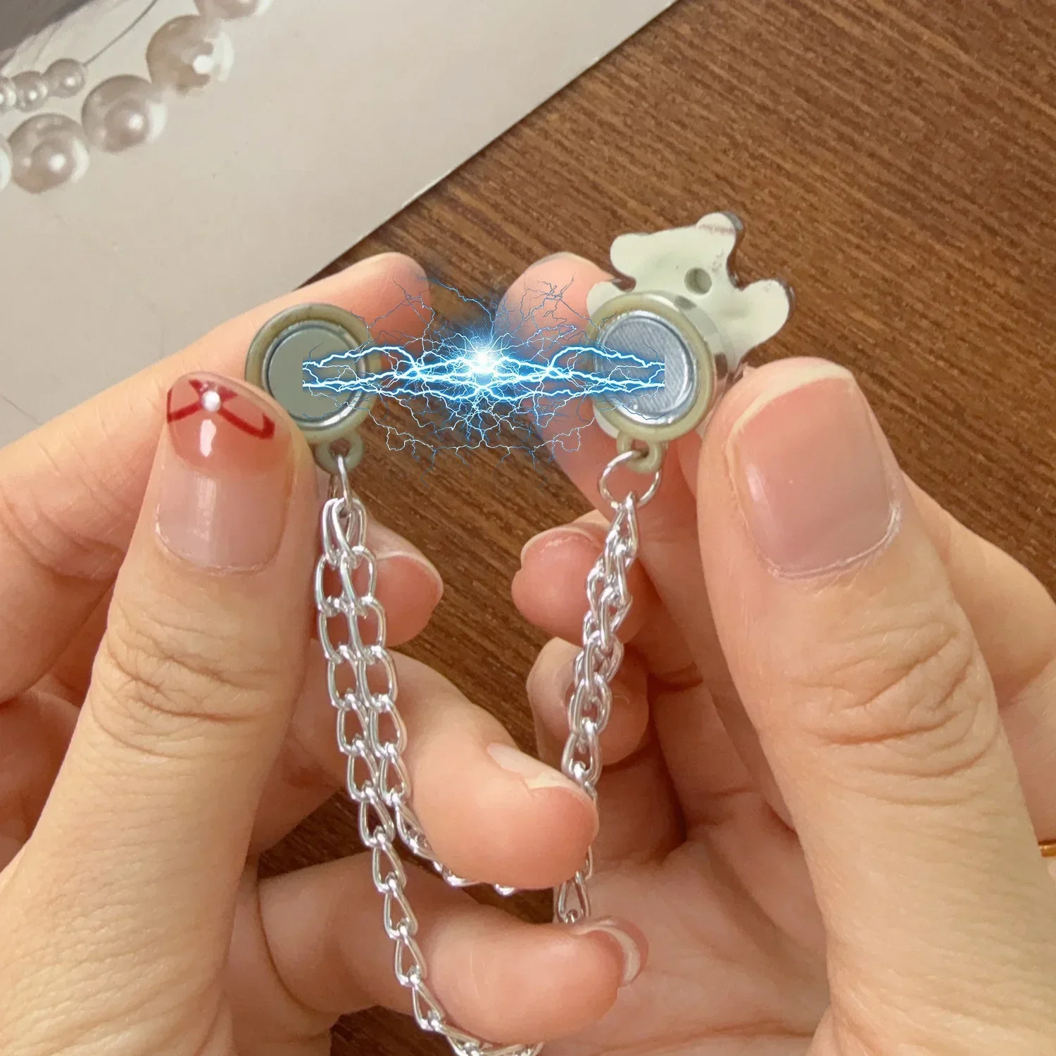 1/10개 자석 바지 다리 클립 버클 체인 롤업 바지 다리 클립 바지 고정 자석 핀 반바지 바지 바느질 용품