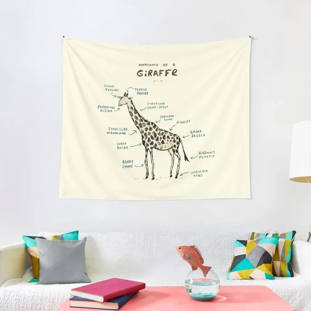 

Anatomy of a Giraffe Tapestry Home Decorating Nordic Home Decor Hanging Wall Room Ornaments Tapestry