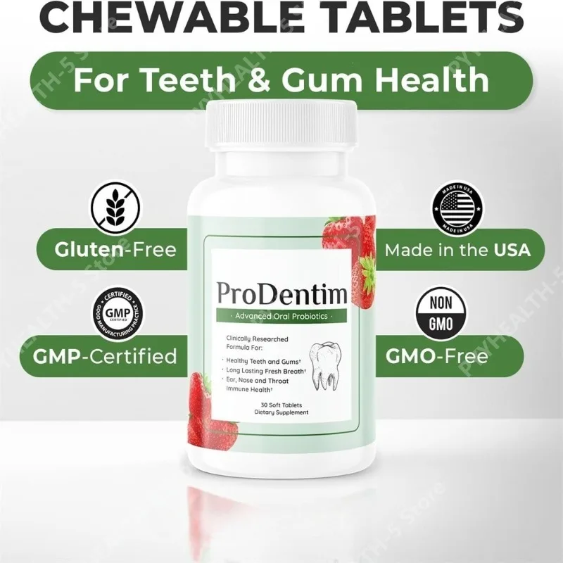 

Probiotic Capsules for Gums and Teeth Health & Fresh Breath - 40 Billion CFU Advanced Oral Probiotics for Mouth Bad Breath