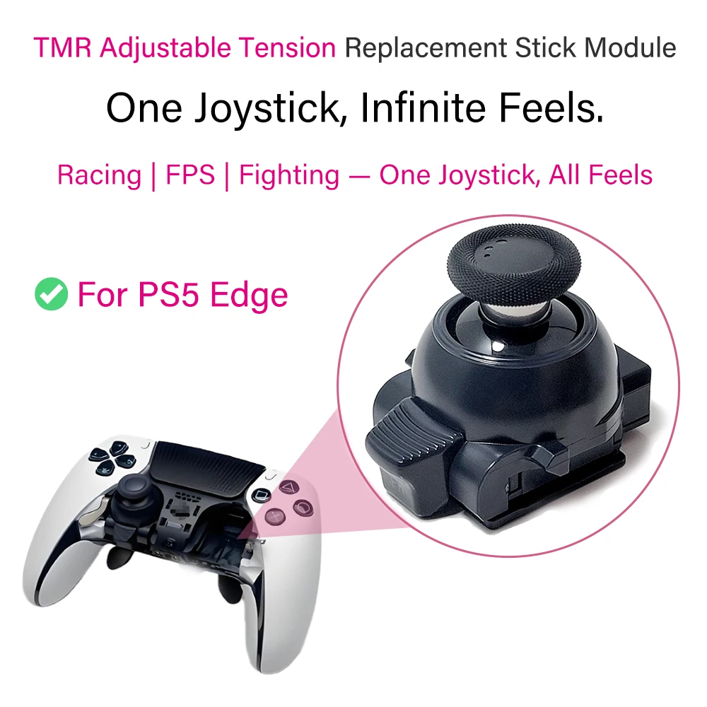 NEU: Für PS5 Edge Spannungsverstellbares Stick-Modul für PS5 Edge Controller, JoyStick-Modul mit eingebautem TMR-Joystick und einstellbarer Dämpfung – Detail 4