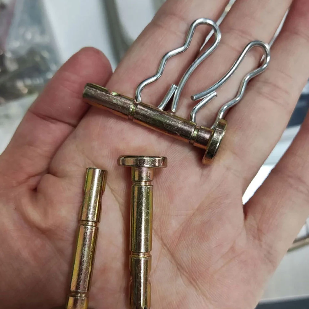 

6Sets Shear Pins Stainless Steel Replacement Shear and Cotter Pins Snow Thrower Accessories Metal Pin Set for