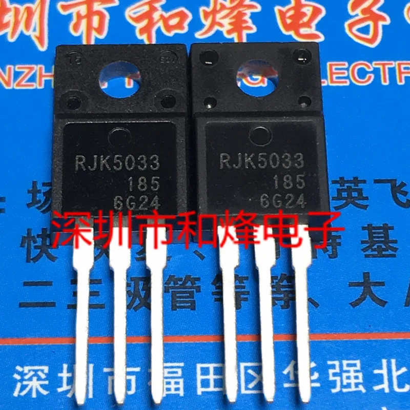 5 pieces RJK5033  TO-220F 500V 6A