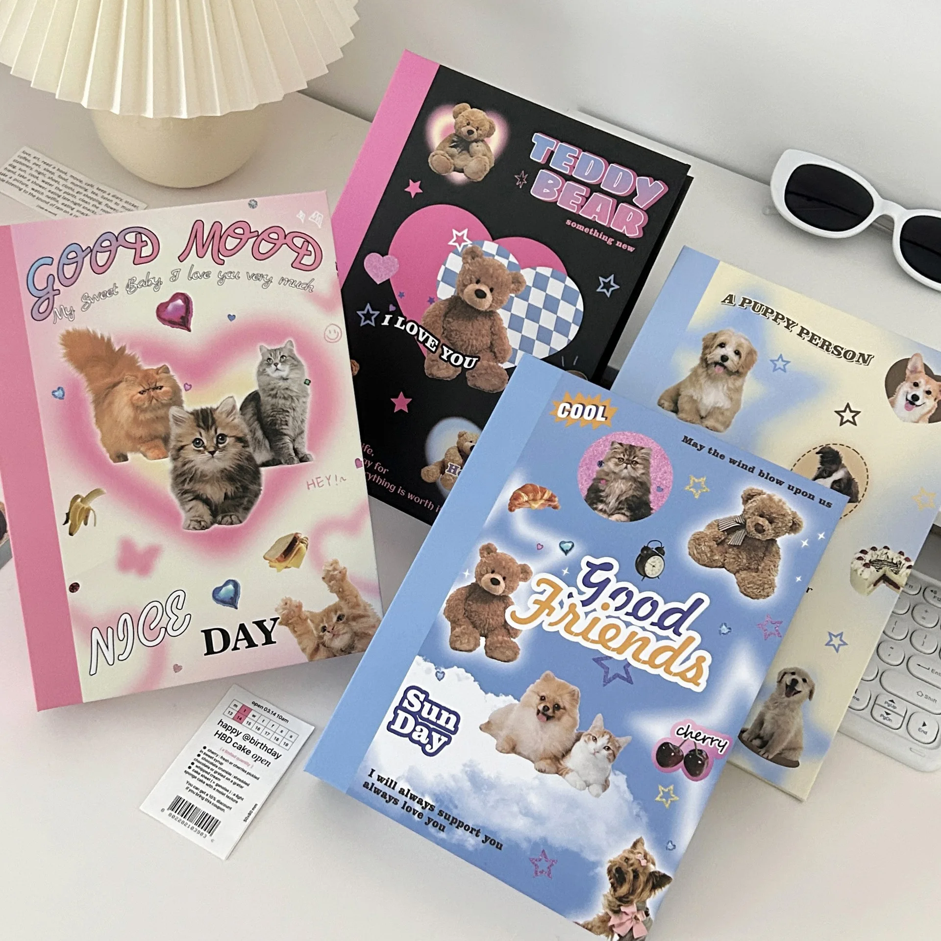 MINKYS-carpeta para sesión fotográfica Kawaii Retro A5 Kpop, tarjetas fotográficas para coleccionar libros, álbum de almacenamiento, cuaderno de