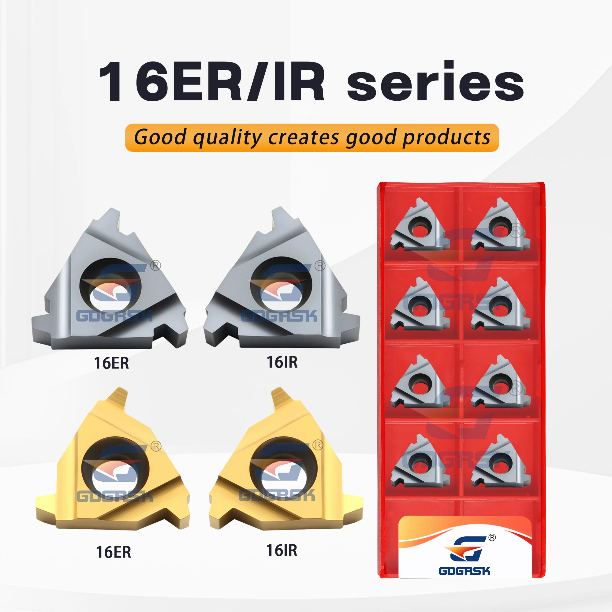 

10 шт. 16ER/IR 1,5/2,0/2,5/3,0TR LDA/LDC токарный станок с ЧПУ, инструмент для резки резьбы, серия обработки различных материалов, внутренняя внешняя резьба