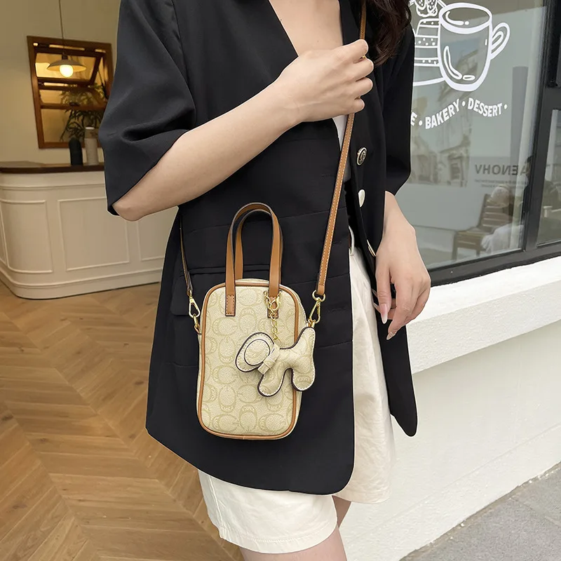 

2025 Trendy Mini Phone Crossbody - Korean Inspired Vertical Shoulder Bag, Adjustable Strap Small Purse for Women with Card Slot