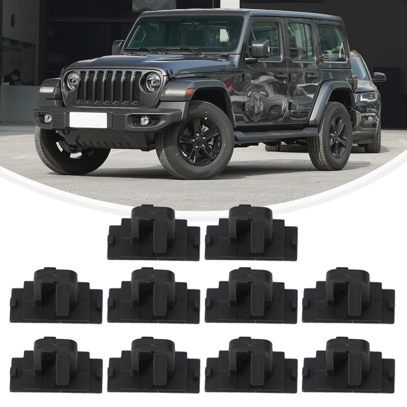 Front Flare Molding Retainer Clips Compatible with For Jeep For Wrangler and For Commander 2006-2010 5189180 AA