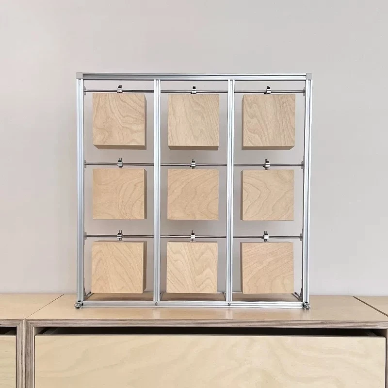 Solid wood ocean board cup holder optical axis coffee cup storage box display stand