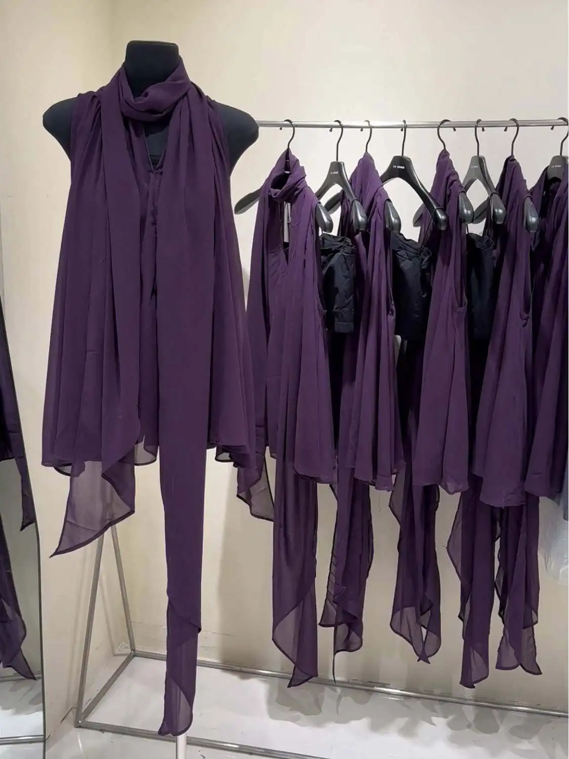 Ele Summer Purple Nastro di seta Svel irt Faion da donna Versatile coreano Sle Loose Fit rotondo Ne Pure Color