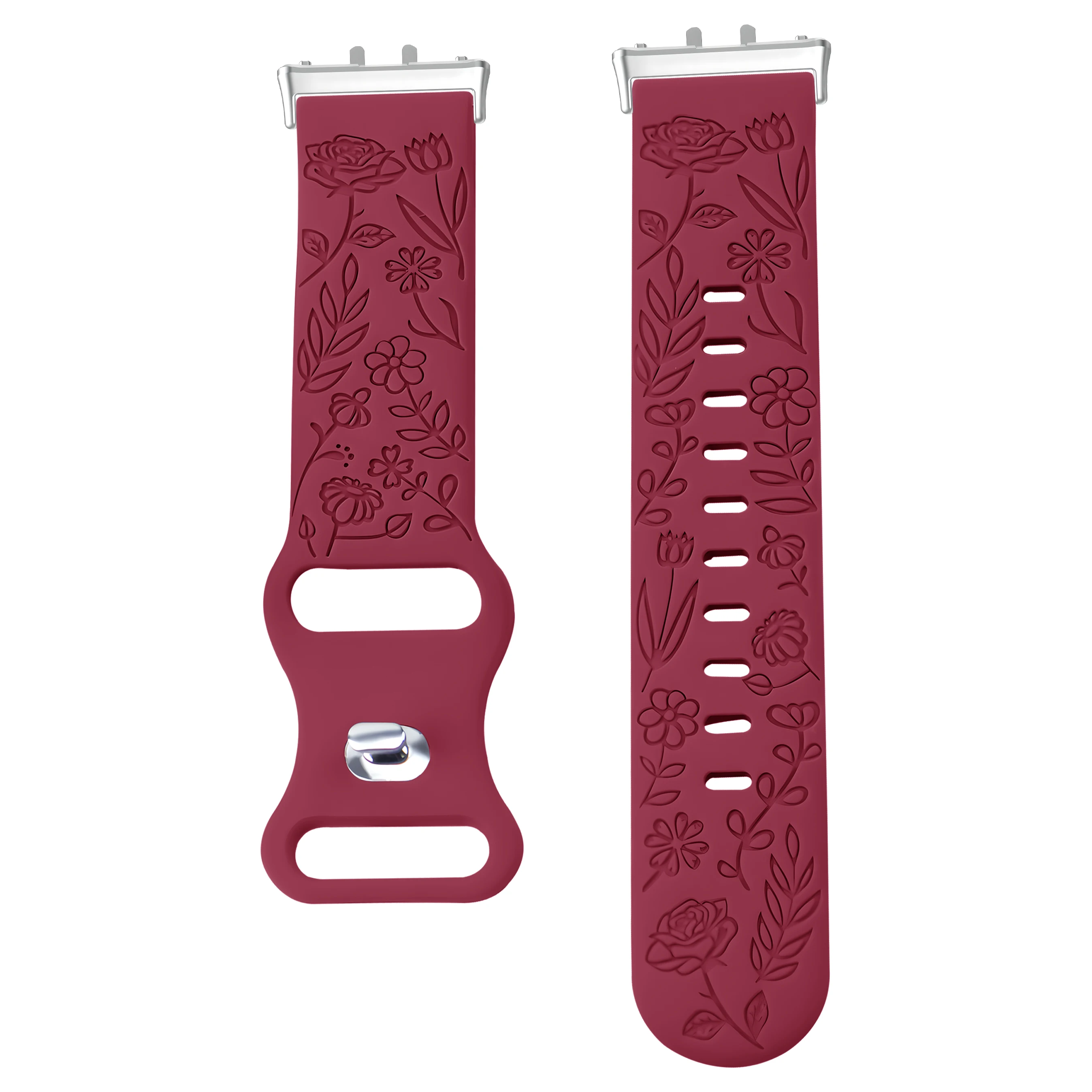 Drucke Design Armband für Samsung Galaxy Fit 3 Uhrenarmband Silikon Gravur Armband für Samsung Galaxy Fit 3 Blumenarmband