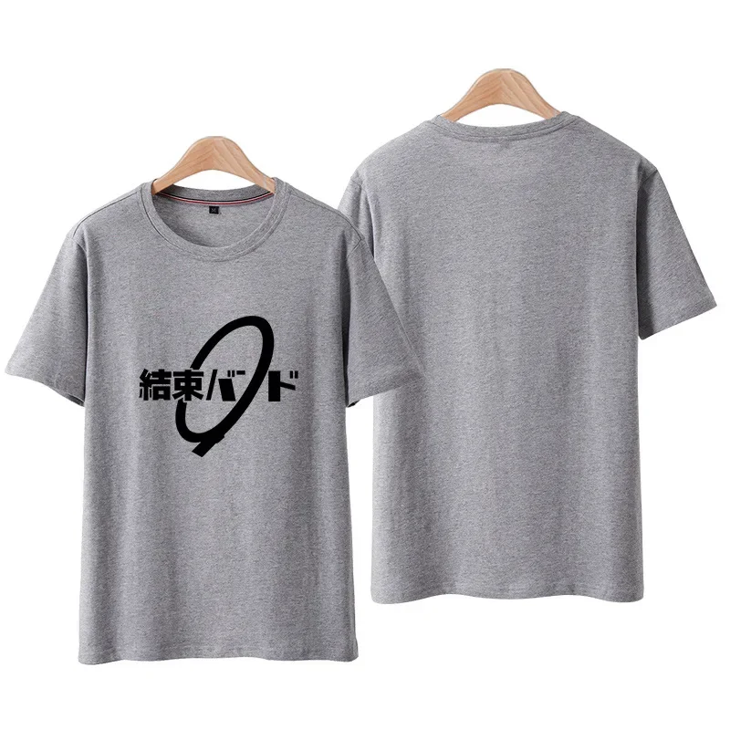 Anime BOCCHI THE ROCK Hitori Gotoh Cosplay Costume T-Shirt Ijichi Nijika T-Shirt Cotton Casual Short Sleeve Unisex Adult