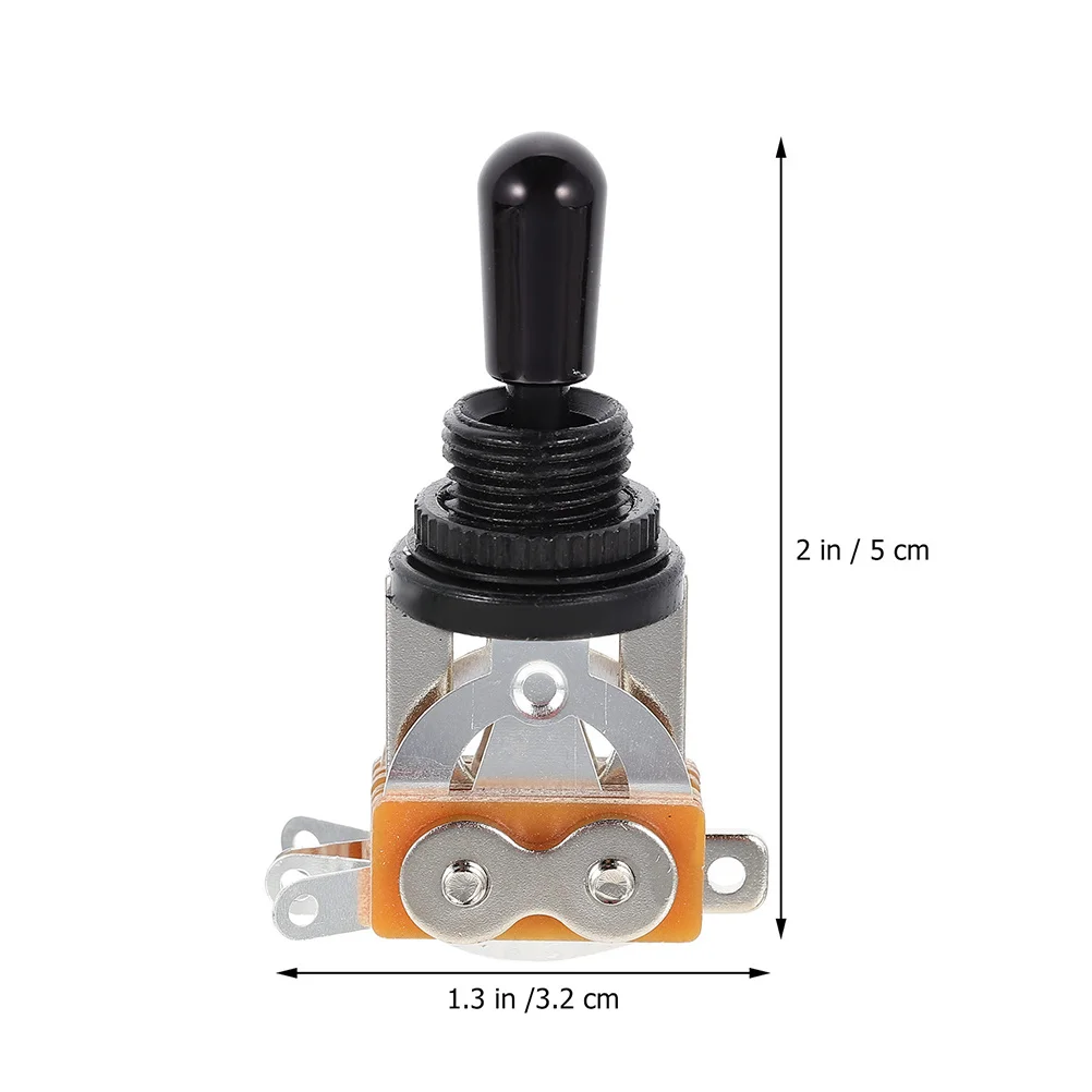 

2Pcs Durable Metal Electric Guitar 3 Way Toggle Switch Pickup Selector Replacement Parts for Style Instruments