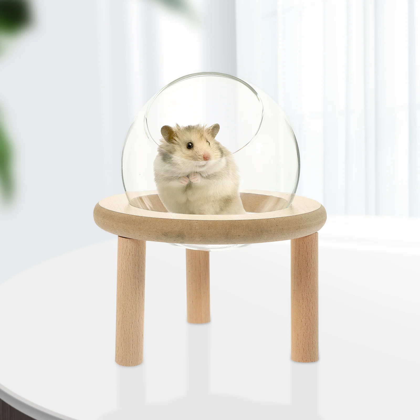 

Transparent Hamster Bathroom Small Sand Bath Container Wear-Resistant Household Hamster Bathtub Supplies Wear- Bathroom
