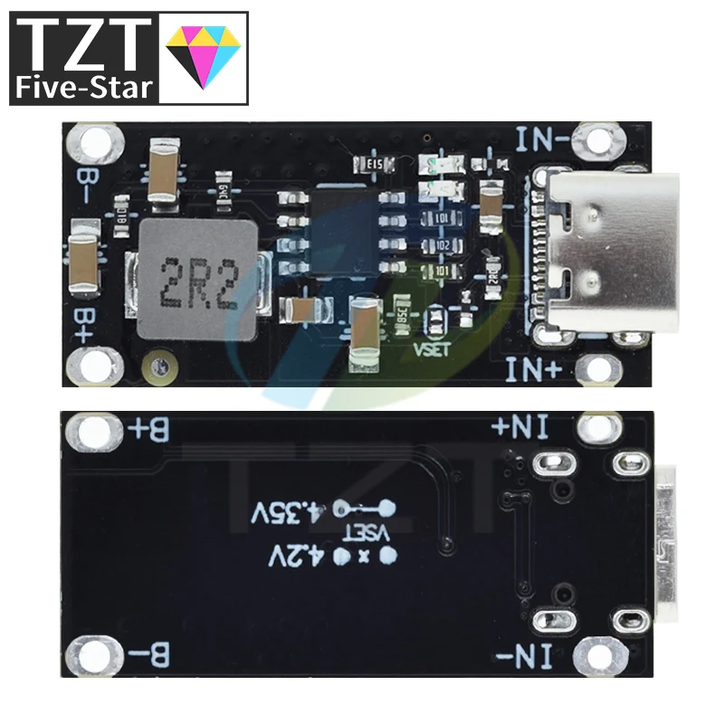 Type-C USB Input High Current 3A Polymer Ternary Lithium Battery Quick Fast Charging Board IP2312 CC/CV Mode 5V To 4.2V