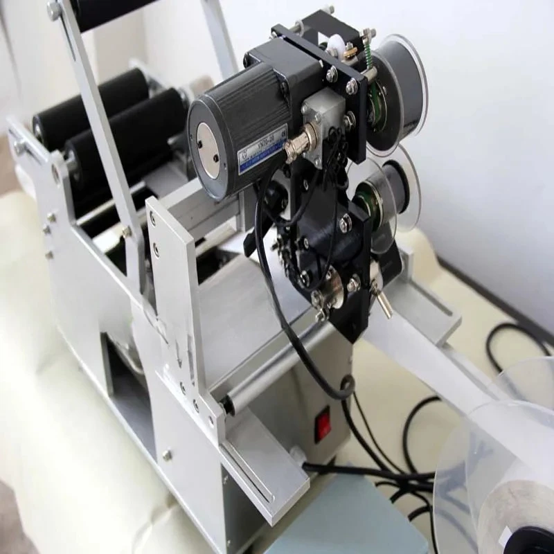 Brand New Semi-Automatic Round Bottle Labeling Machine Labeler LT-50D Bottle Labels Coding Stick Mark Label Printing