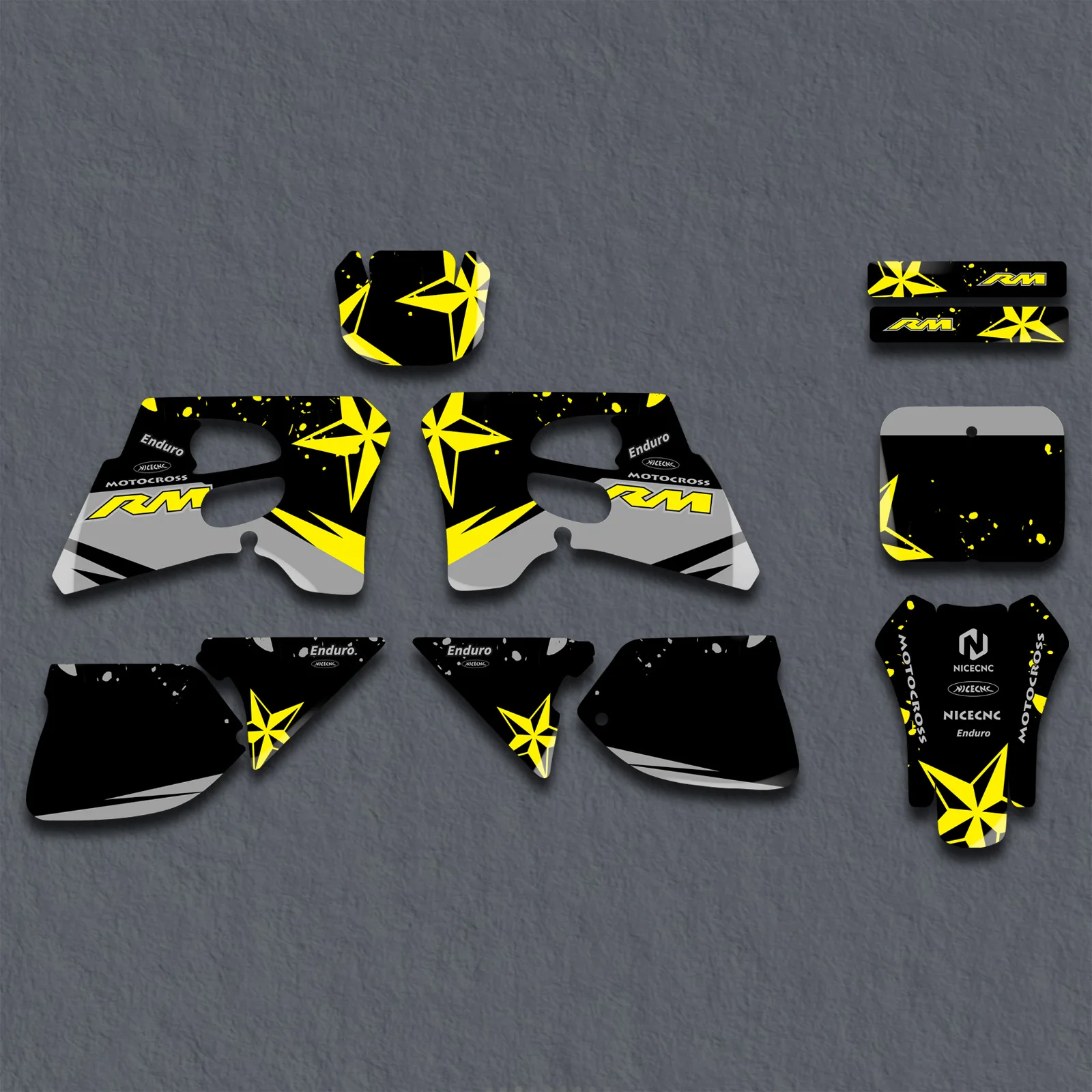 

NICECNC For Suzuki RM 125 250 RM125 RM250 1993 1994 1995 Motorcycle Fairing Graphics Background Decals Sticker Kit Customize