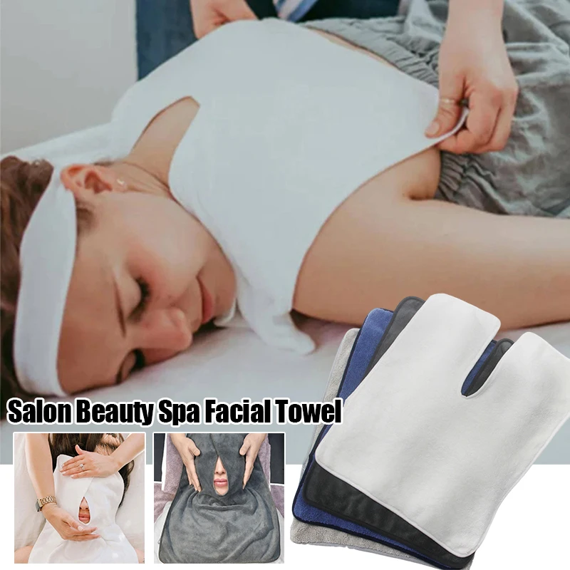 U Shape Microfiber Treatment Neck Towel Beauty Towel Spa Massage Facial Towel Cosmetic Towels Warmer Dropshipping