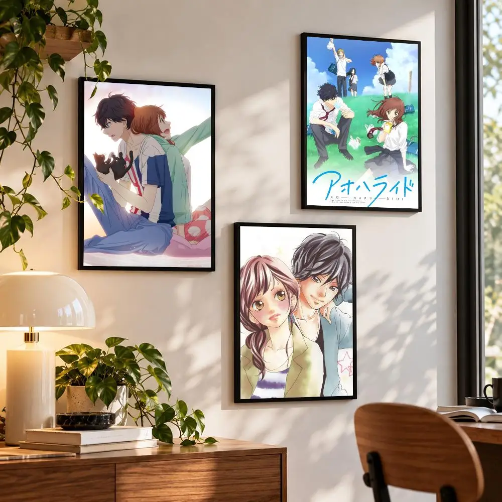 anime Ao Haru Ride Poster Poster HD Self Adhesive Waterproof Wall Art Print Bedroom Living Room Decor Gift