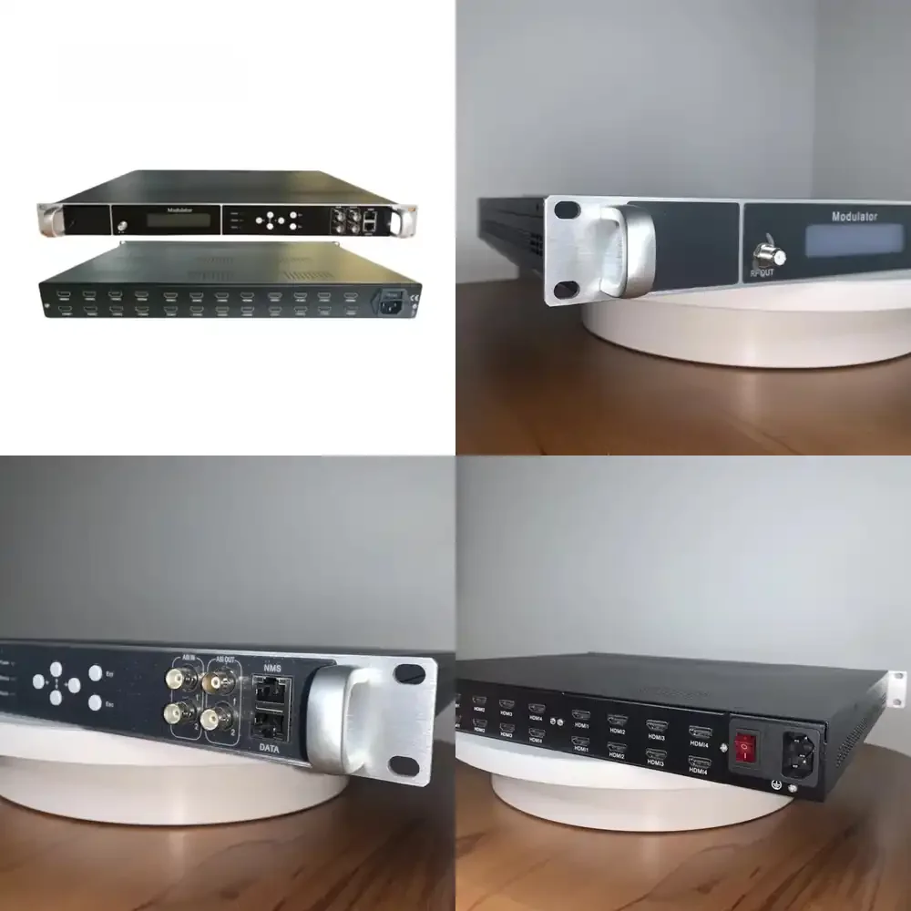 Multi Channel H.264 Encoding 1080p Digital Encoder Modulator with DVB-C DVB-T ISDBT Modulation Encoder Modulator