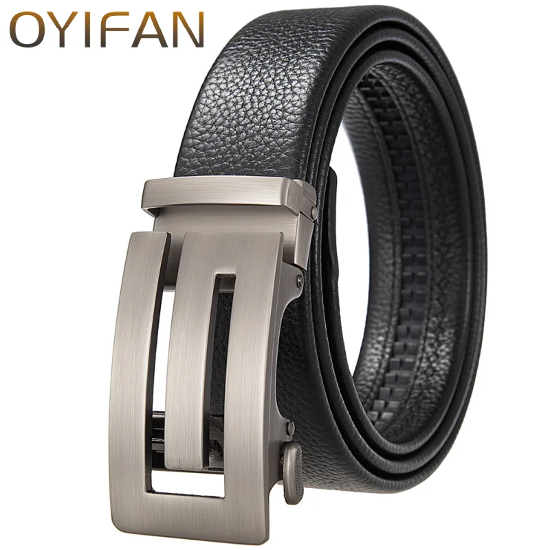 

Men's Leather Belt Fashion Automatic Buckle Belt for Popular Business High Quality Male Belt