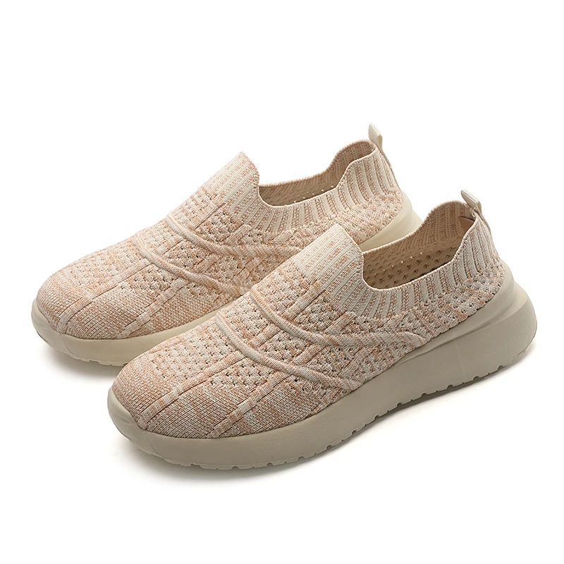 

Women's Large Size Spring Single Shoes Breathable Casual Flat Lazy Running Shoes for Comfortable Wear