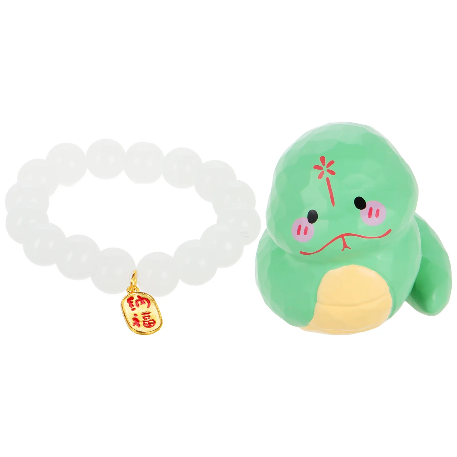 

1 Set Cute Zodiac Snake Resin Mini Statue For Home Office Decor Lunar New Year 2024 Party Decoration Animal Ornament